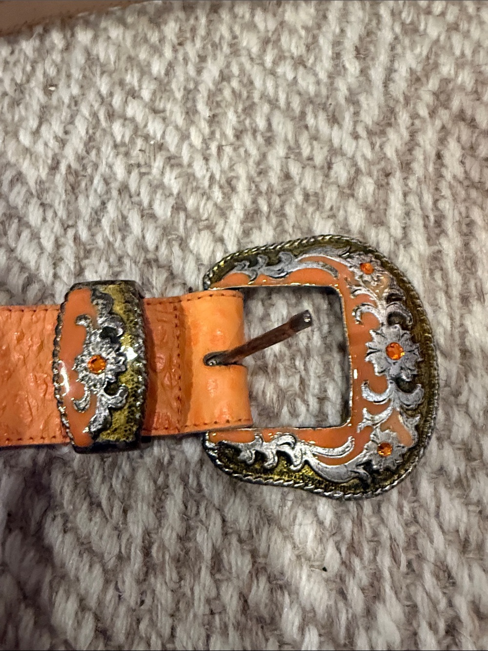 Leatherock Tan Leather Belt with Debossed Logo